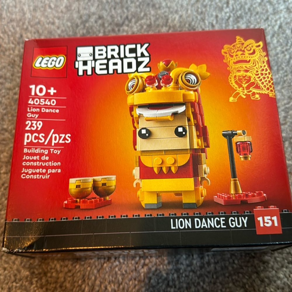 New Lego Lion Dance Guy Brock Headz